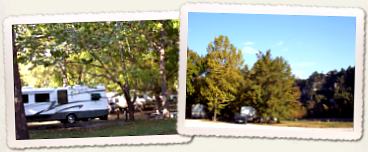 Two different RV camp sites